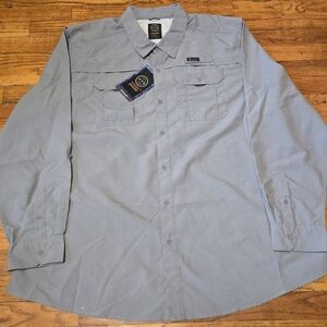 All Terrain Gear Wrangler Button Shirt XXL GreyOutdoors Reg Fit ATG- NWT